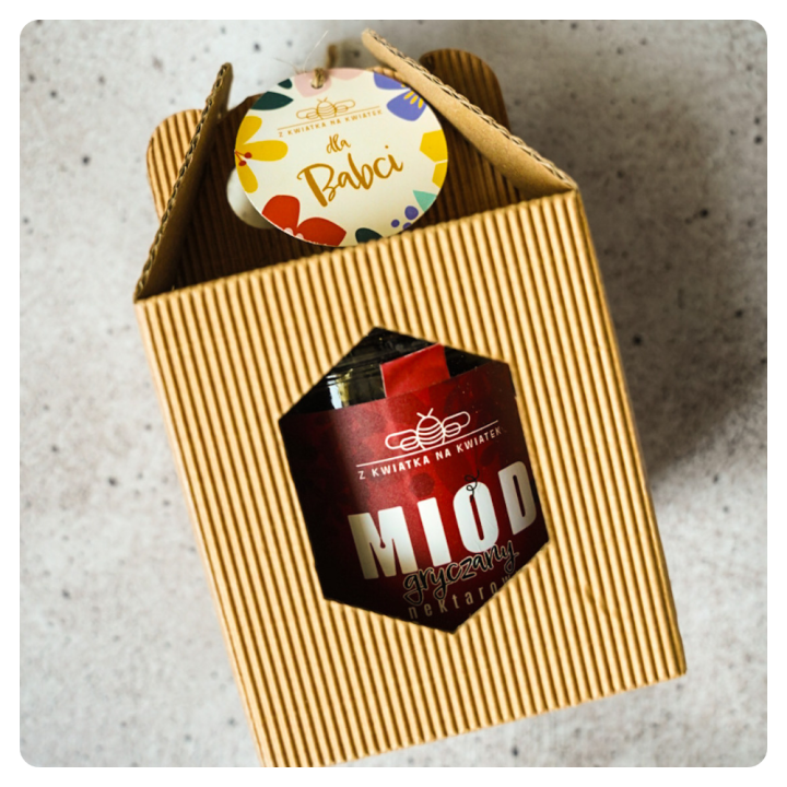 Zestaw z miodem na dzień babci i dziadka - 1