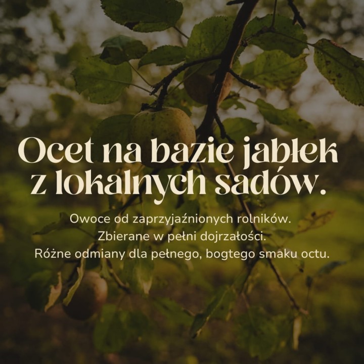 Prawdziwy żywy ocet jabłkowy