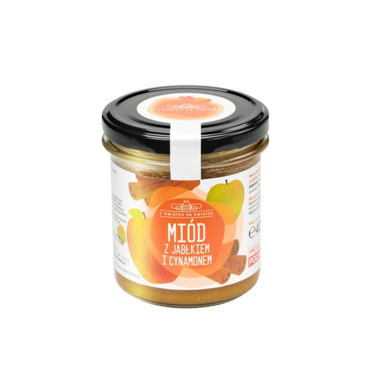 Miód z jabłkiem i cynamonem 400 g