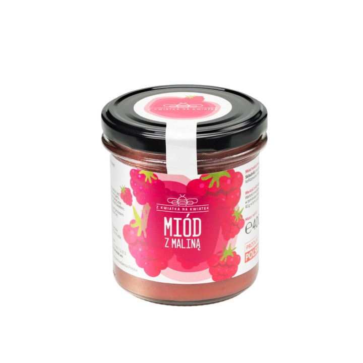 Miód z maliną 400 g
