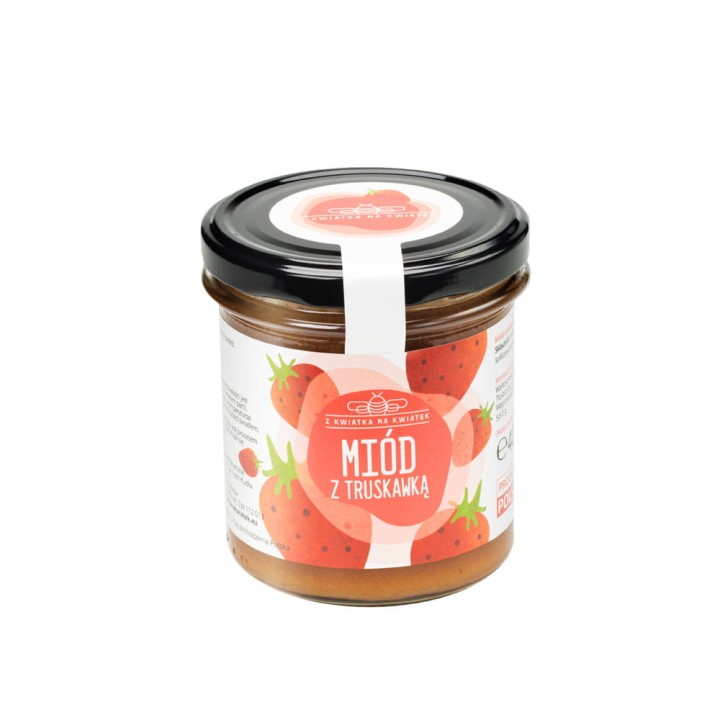 Miód z truskawką 400 g