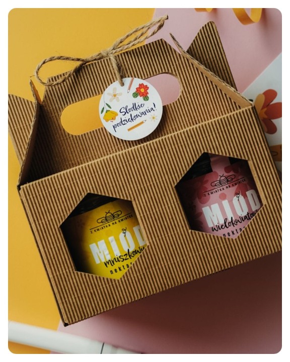 Zestaw miodów dla nauczyciela lub przedszkolanki