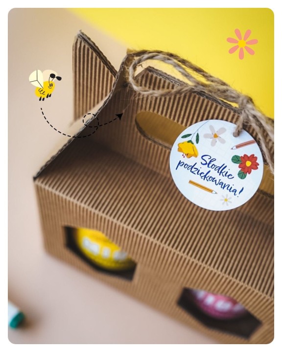 Zestaw miodów na zakończenie roku, przedszkola lub Dzień Nauczyciela