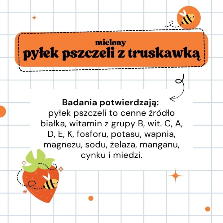 Pyłek pszczeli dla dzieci - właściwosci