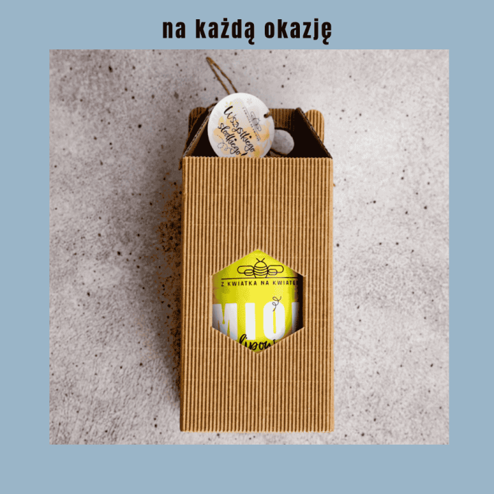 Zestaw z dużym miodem na prezent