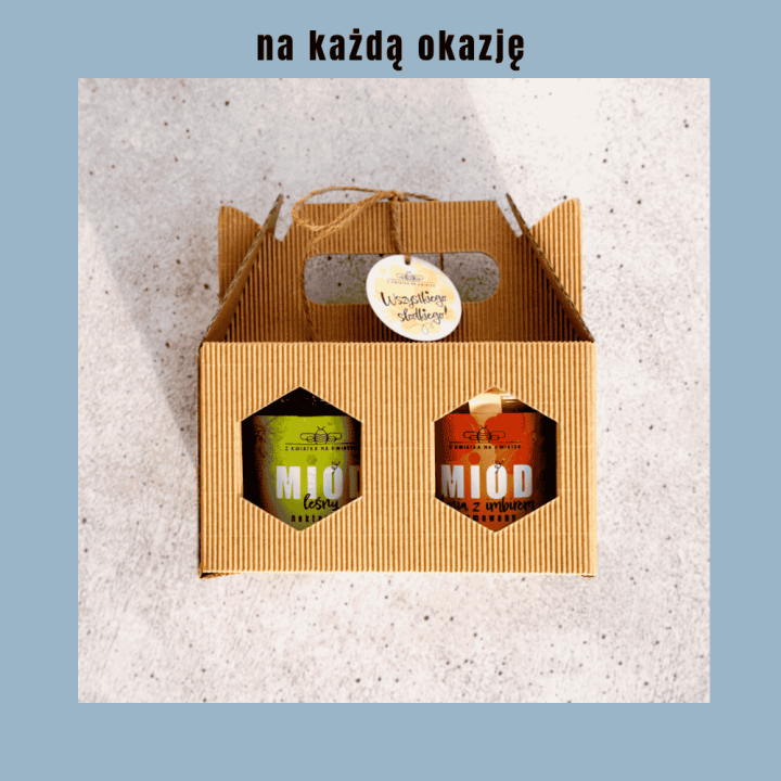 Zestaw prezentowy z 2 miodami