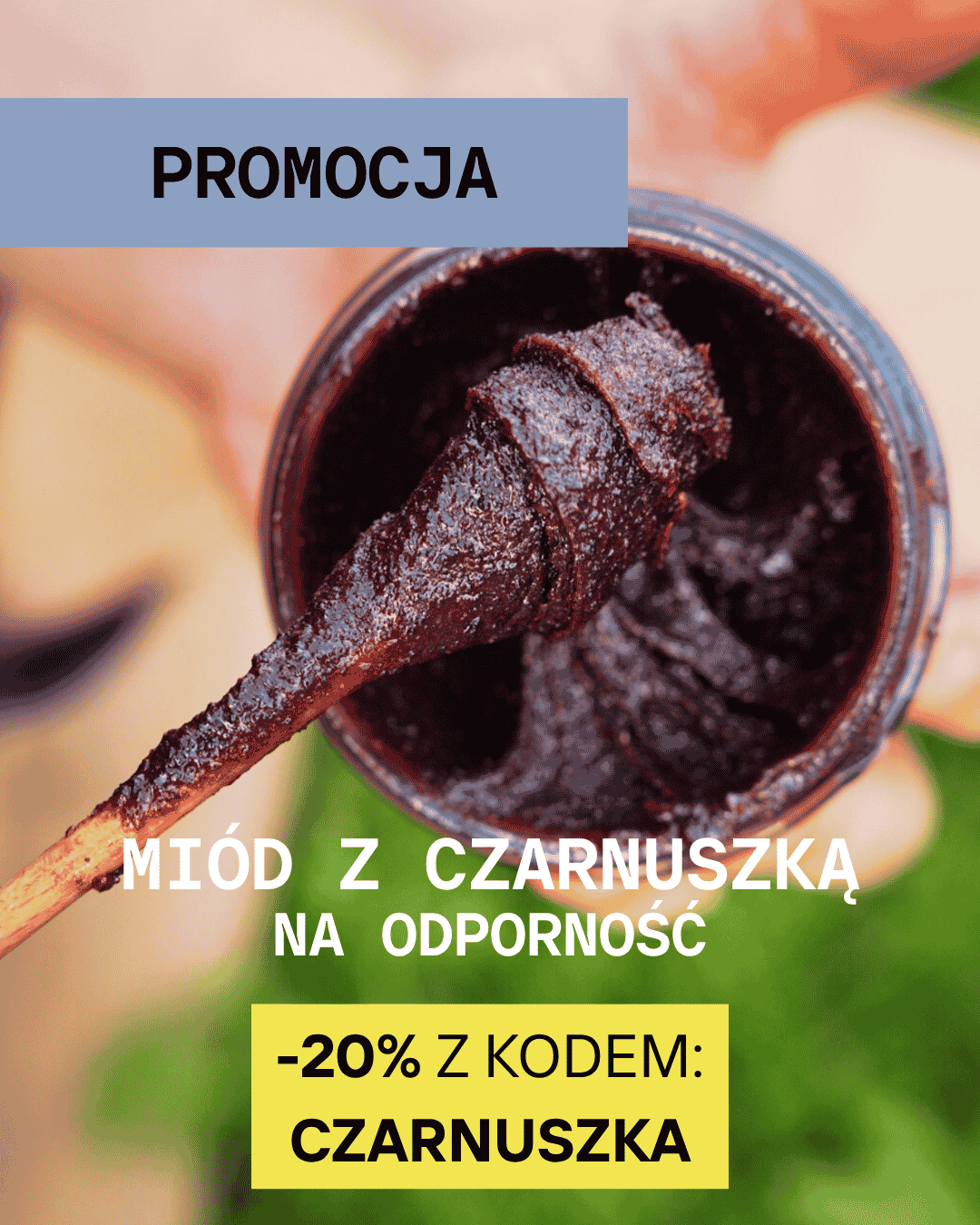 Miód z czarnuszką i czarnym bzem