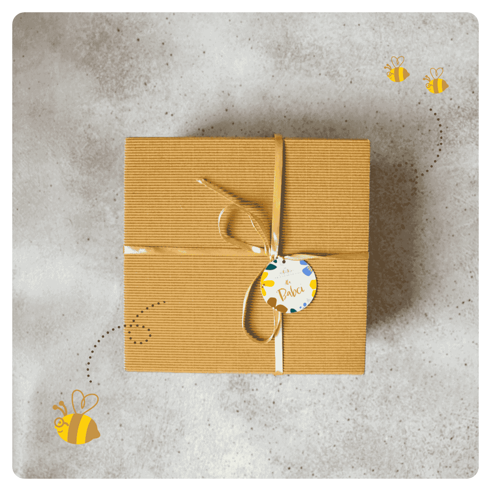 Zestaw prezentowy z 4 miodami - miód na prezent dla babci i dziadka